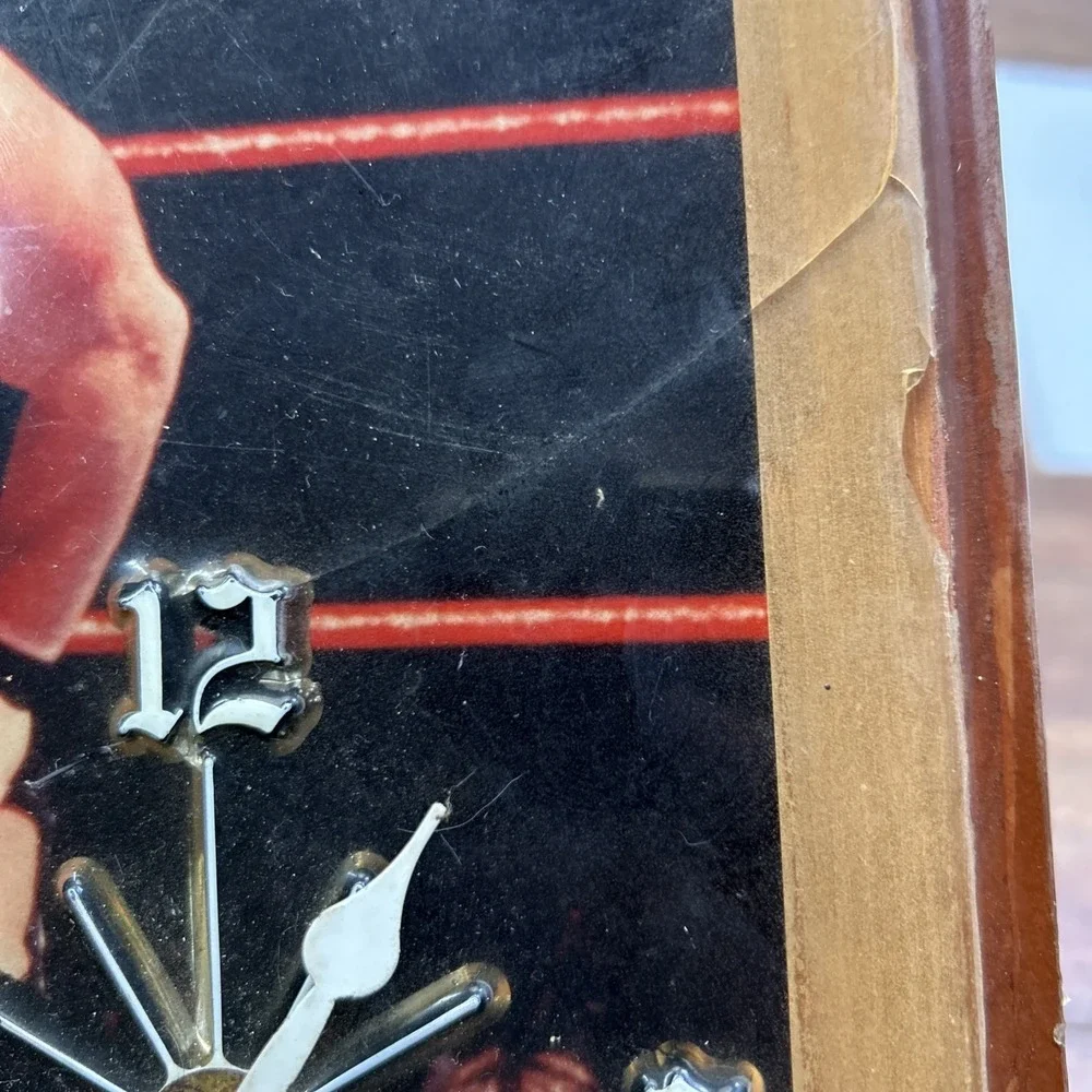 Racing Reflections Stone Cold Steve Austin‎ WWF WWE Wooden Clock Attitude Era **